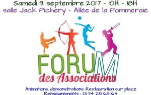 Prochain R.D.V. : forum des associations samedi 9 septembre 2017