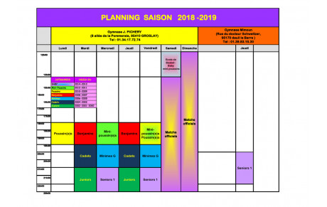 PLANNING 2019-2020